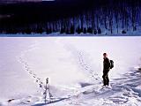 Devils Gulch 04 : America, Devil's Gulch, Lakes, Landscape, Snowshoeing, USA, Vermont, Winter, Wolfgang Hokenmaier